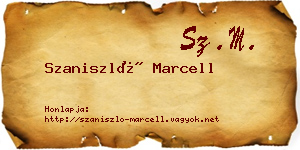 Szaniszló Marcell névjegykártya